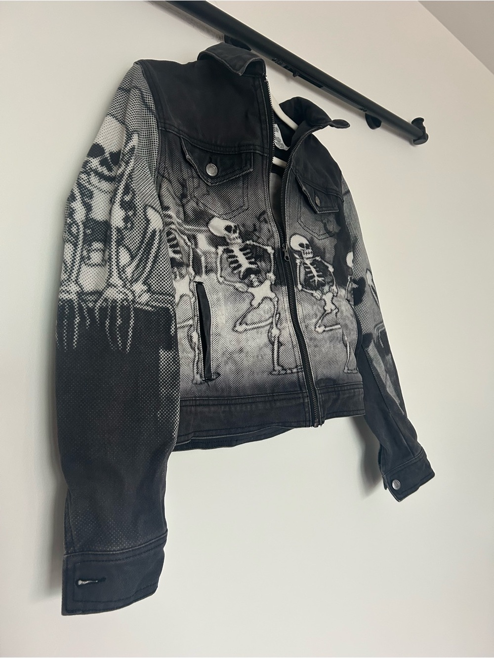 Disney Parks The Skeleton Dance Silly Symphony small denim jacket - Picture 2 of 16